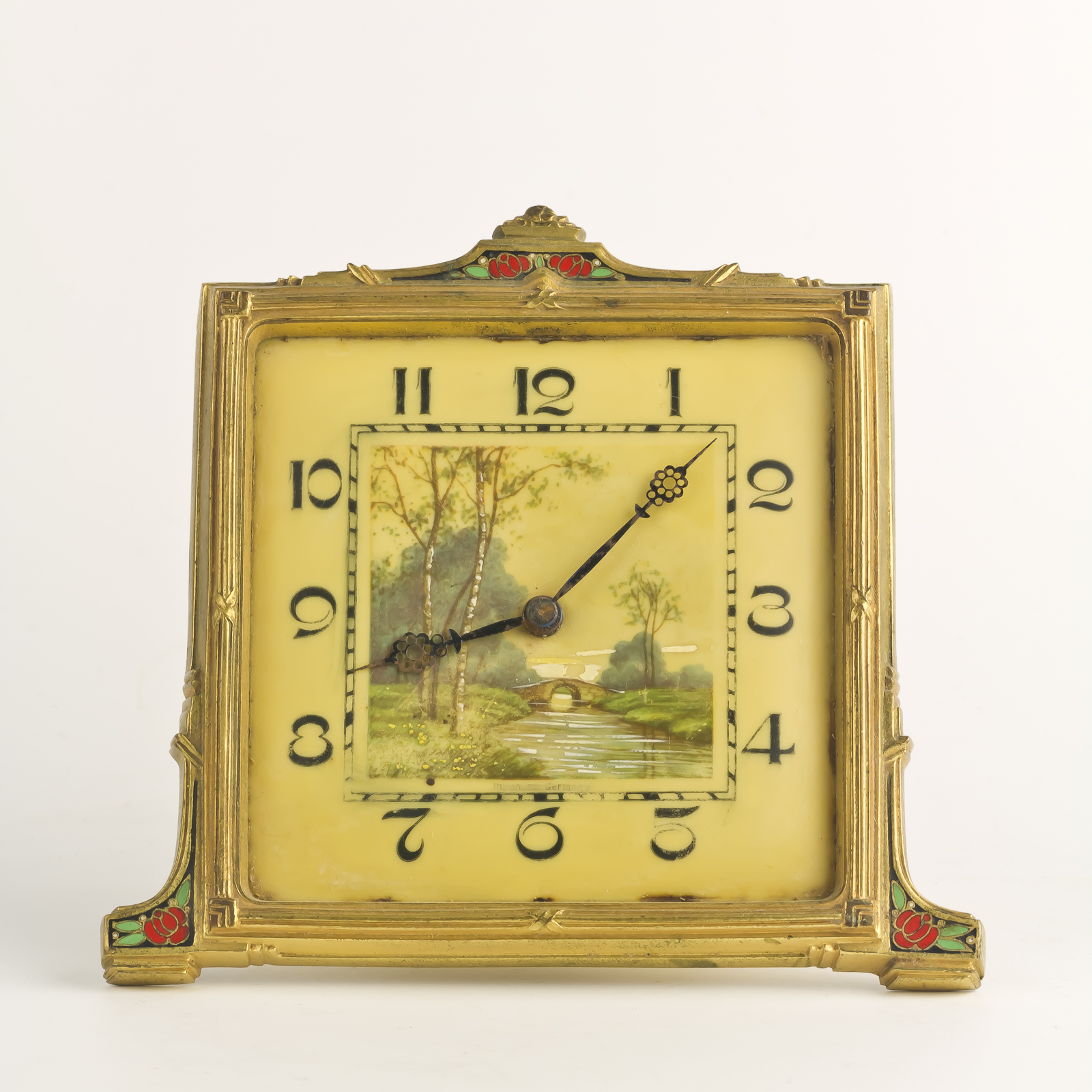 ArtDecoPaintedClock-5